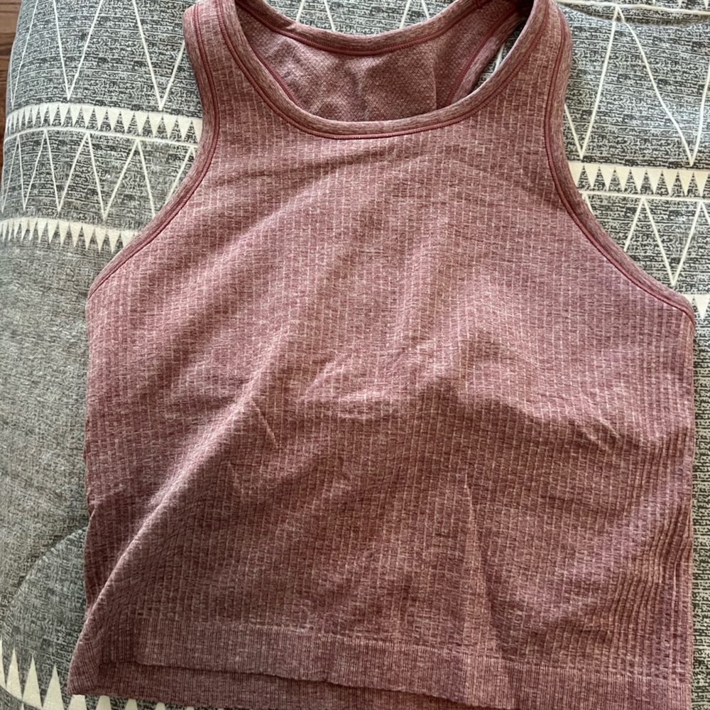 Women's Ribbed workout Tank Top - Mauve